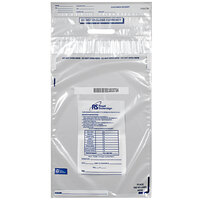 Royal Sovereign 12 1/2 inch x 24 inch Clear Coin Deposit Bag - 50/Pack