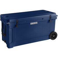 CaterGator CG100NVW Navy 100 Qt. Mobile Rotomolded Extreme Outdoor Cooler / Ice Chest