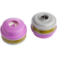 Honeywell N-Series Magenta / Olive Defender Multi-Purpose Cartridge with P100 Particulate Filter 75SCP100L - 2/Pack