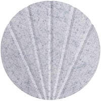 Versare SoundSorb 12 inch Marble Gray Beveled Wall-Mounted Acoustic Fan Circle 78205306