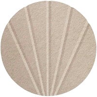 Versare SoundSorb 12 inch Beige Beveled Wall-Mounted Acoustic Fan Circle 78205302