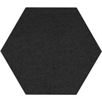 Versare SoundSorb 12 inch Black Flat Wall-Mounted Acoustic Hexagon 7825078