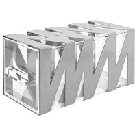 Front of the House 13 inch x 6 1/4 inch x 6 1/4 inch Silver Zig Zag Display Drawer BHO085SII20