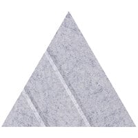 Versare SoundSorb 12 inch Marble Gray Beveled Peak Wall-Mounted Acoustic Triangle 78206806