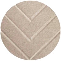 Versare SoundSorb 12 inch Beige Beveled Wall-Mounted Acoustic Chevron Circle 78205202