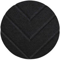 Versare SoundSorb 12 inch Black Beveled Wall-Mounted Acoustic Chevron Circle 78205203