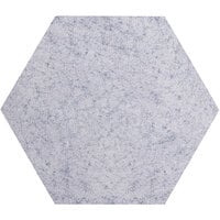 Versare SoundSorb 12 inch Marble Gray Flat Wall-Mounted Acoustic Hexagon 7825075