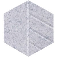Versare SoundSorb 12 inch Marble Gray Beveled Wall-Mounted Acoustic Skyway Hexagon 78205606