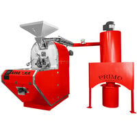 Primo SENTINEL-Xr20 Customizable Red 20 kg (44 lb.) Coffee Roaster with External Cyclone