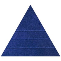 Versare SoundSorb 12 inch Blue Beveled Peak Wall-Mounted Acoustic Triangle 78206704