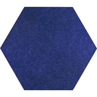 Versare SoundSorb 12 inch Blue Flat Wall-Mounted Acoustic Hexagon 7825076