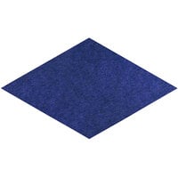 Versare SoundSorb 12 inch x 20 13/16 inch Blue Flat Wall-Mounted Acoustic Rhomboid 78205705