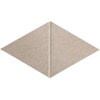 Versare SoundSorb 12 inch x 20 13/16 inch Beige Beveled Wall-Mounted Acoustic Canyon Rhomboid 78205802