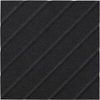 Versare SoundSorb 12 inch x 12 inch Black Beveled Wall-Mounted Acoustic River Square 78206503