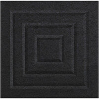 Versare SoundSorb 12 inch x 12 inch Black Beveled Wall-Mounted Acoustic Blocks Square 78206303