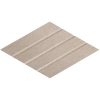 Versare SoundSorb 12 inch x 20 13/16 inch Beige Left Beveled Wall-Mounted Acoustic Rhomboid 78205907