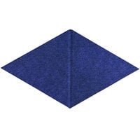 Versare SoundSorb 12 inch x 20 13/16 inch Blue Beveled Wall-Mounted Acoustic Canyon Rhomboid 78205805