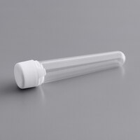 Chubby Gorilla 100 mm Clear Pre-Roll Cannabis Tube with White Lid - 100/Pack