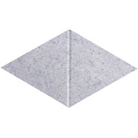 Versare SoundSorb 12 inch x 20 13/16 inch Marble Gray Beveled Wall-Mounted Acoustic Canyon Rhomboid 78205807