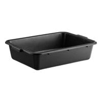 Choice 20" x 15" x 5" Black Polypropylene Bus Tub / Food Storage Box