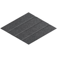 Versare SoundSorb 12 inch x 20 13/16 inch Dark Gray Left Beveled Wall-Mounted Acoustic Rhomboid 78205902