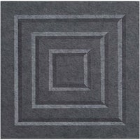 Versare SoundSorb 12 inch x 12 inch Dark Gray Beveled Wall-Mounted Acoustic Blocks Square 78206305