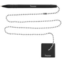 Controltek USA Preventa Secure-A-Pen Counter Pen with Ball Chain - 12/Pack