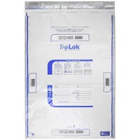 Controltek USA 585067 TripLok Clear 22 inch x 33 inch Tamper-Evident Cash Deposit Bag - 100/Pack
