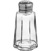 Libbey SS-100 3.5 oz Brushed Metal Stainless Steel Salt Shaker - 6/Case