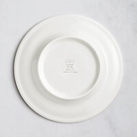 RAK Porcelain Blossom 5 7/8 inch Ivory Embossed Wide Rim Porcelain Flat Plate - 24/Case