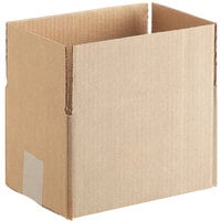Lavex Packaging 8 inch x 6 inch x 4 inch Kraft Corrugated RSC Shipping Box - 25/Bundle