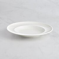 RAK Porcelain Choice 11 13/16" Ivory Embossed Wide Rim Porcelain Deep Plate - 6/Case