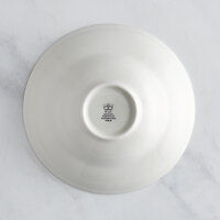 RAK Porcelain Bouquet 9 1/16 inch Ivory Embossed Porcelain Extra Deep Plate - 6/Case