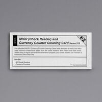 Controltek USA 510009 Pre-Saturated MICR Check Reader / Currency Counter Cleaning Card - 25/Box