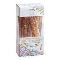 Roses Dryden and Palmer Gold Wrapped Rock Candy Swizzle Stick 12-Count - 3/Case