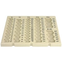 Controltek USA 500023 Plastic 6-Denomination Coin Tray
