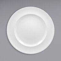 RAK Porcelain Choice 13" Ivory Embossed Wide Rim Porcelain Flat Plate - 6/Case