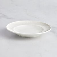 RAK Porcelain Choice 7 9/16" Ivory Embossed Wide Rim Porcelain Deep Plate - 12/Case