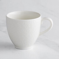 RAK Porcelain Bouquet 9.5 oz. Ivory Embossed Porcelain Cup - 12/Case