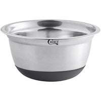 Choice 3 Qt. Stainless Steel Mixing Bowl with Silicone Bottom