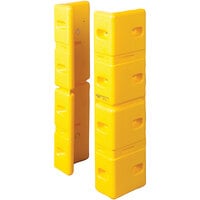 Eagle Manufacturing 1725 42 inch x 6 inch x 10 inch Yellow Corner Protector - 2/Set