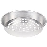 American Metalcraft SPA90111.5 11" x 1 1/2" Super Perforated Standard Weight Aluminum Tapered / Nesting Pizza Pan