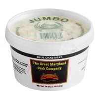 Chesapeake Crab Connection Fresh Jumbo Lump Blue Crab Meat 1 lb. - 5/Case