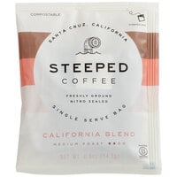 Steeped Coffee California Blend Coffee Single Serve Bag - 100/Case