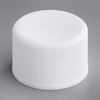 20/410 White Continuous Thread Lid with Foam Liner - 7200/Case