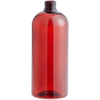 32 oz. Boston Round PET Amber Bottle