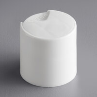 28/410 White Unlined Disc Top Lid - 2050/Case