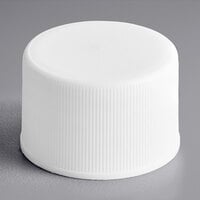 24/410 White Continuous Thread Lid with Foam Liner - 4300/Case
