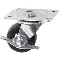Excellence CASTER FOR HFF FREEZR Equivalent 2 1/2" Swivel Dipping Cabinet Plate Caster with Brake