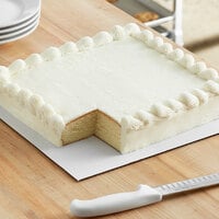 14 inch x 14 inch White Corrugated Square Cake / Pizza Board - 100/Case